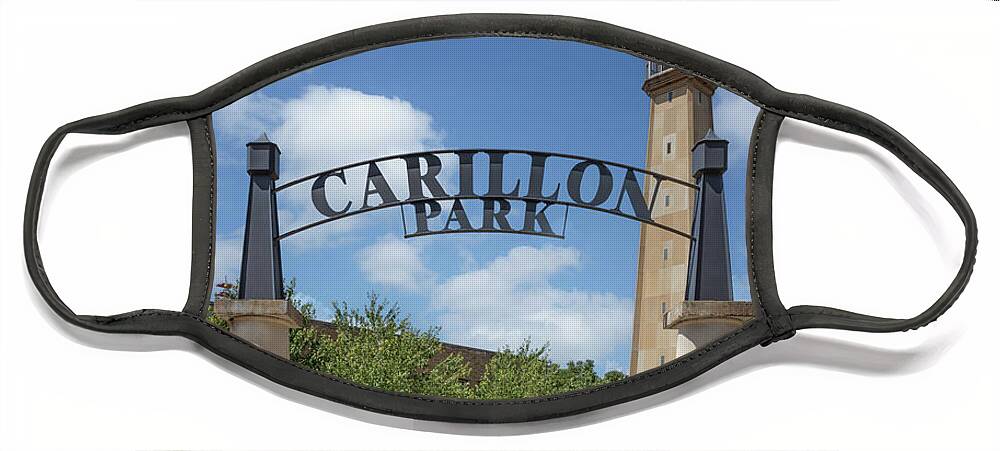 Carillon Park Face Mask featuring the photograph Carillon Park - Centralia, Illinois by Susan Rissi Tregoning