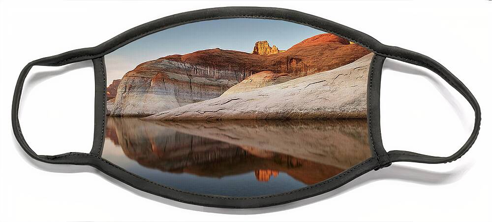 Cathedral Canyon Face Mask featuring the photograph Cathedral Canyon by Peter Boehringer