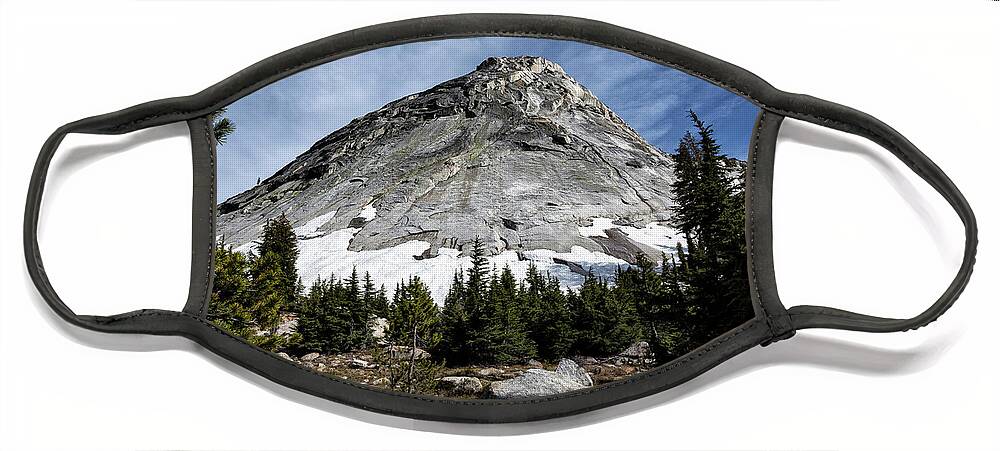 Yosemite Face Mask featuring the photograph Cathedral Lakes Dome by Gary Johnson