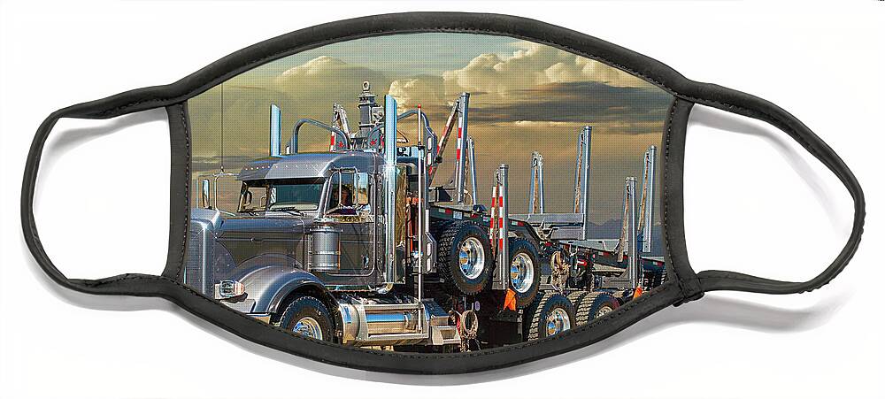 Big Rigs Face Mask featuring the photograph Catr0610-20 by Randy Harris
