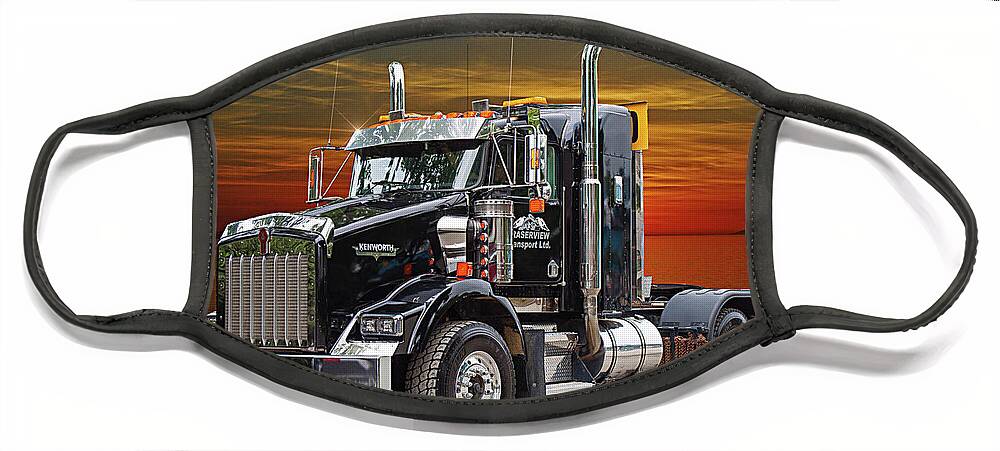 Big Rigs Face Mask featuring the photograph Catr1609-21 by Randy Harris