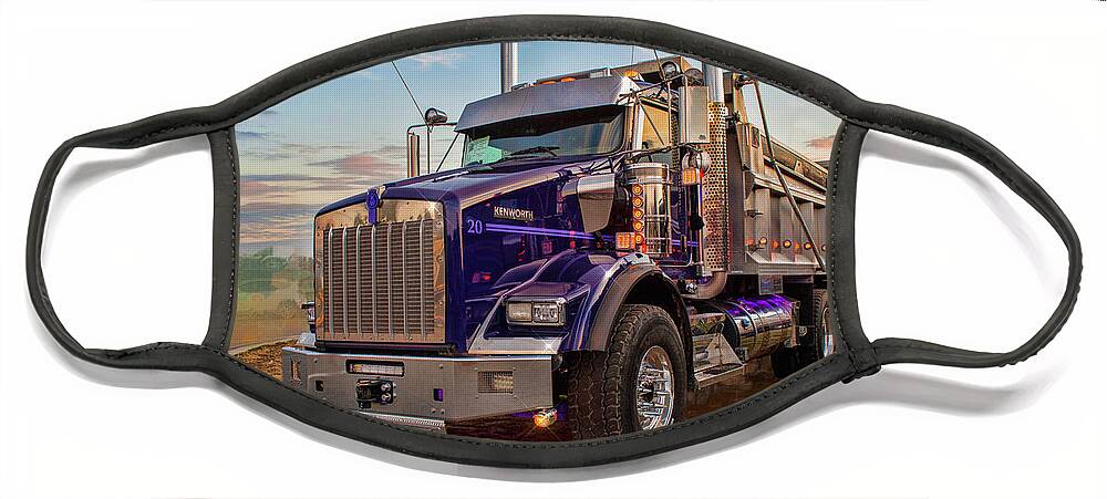 Big Rigs Face Mask featuring the photograph Catr9573-19 by Randy Harris