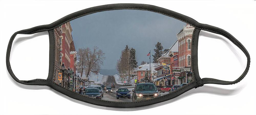 Colorado Face Mask featuring the photograph Charming Leadville, Colorado by Marcy Wielfaert