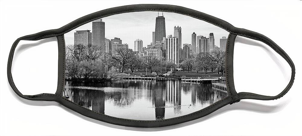 Chicago Skyline Face Mask featuring the photograph Chicago Skyline - Lincoln Park by Nikolyn McDonald