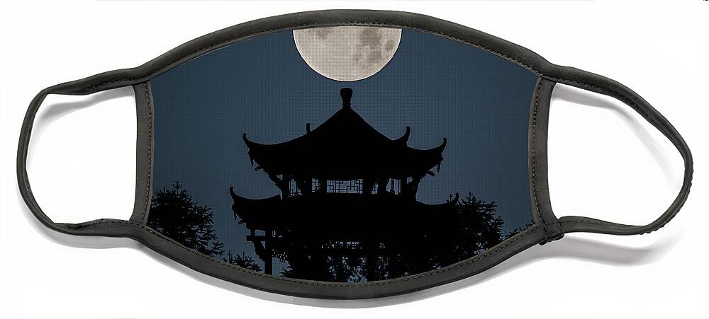 Moon Face Mask featuring the photograph China Moon by William Dickman