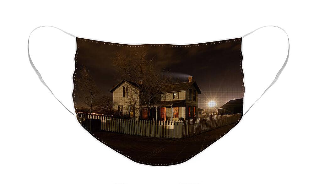 Jay Stockhaus Face Mask featuring the photograph Christmas at the Farm by Jay Stockhaus