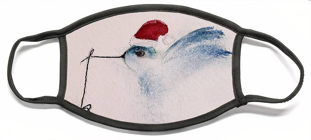  Face Mask featuring the painting Christmas Present by Margaret Welsh Willowsilk