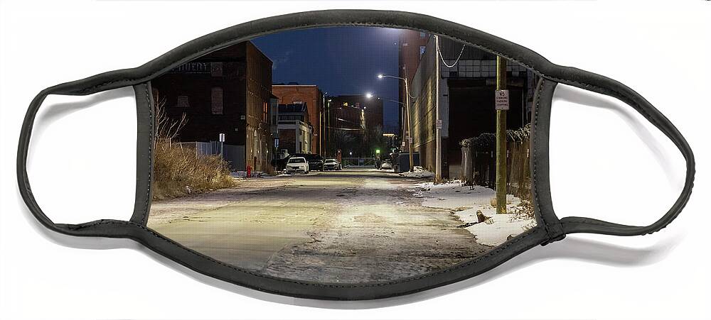 City Face Mask featuring the photograph City Street by Jim West