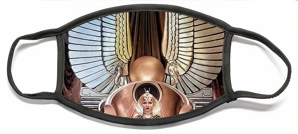 Cleopatra Face Mask featuring the digital art Cleopatra - 1934 by Chuck Staley