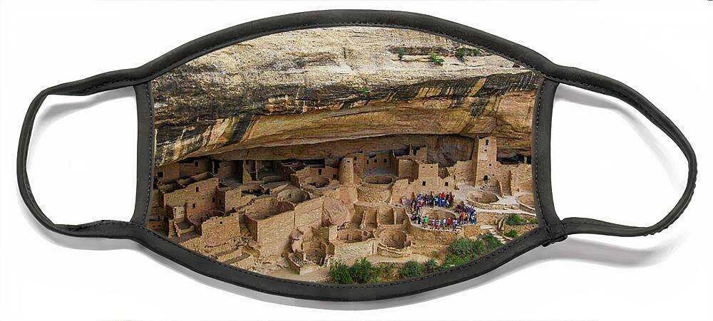 Mesa Verde Face Mask featuring the photograph Cliff Palace by Dale R Carlson