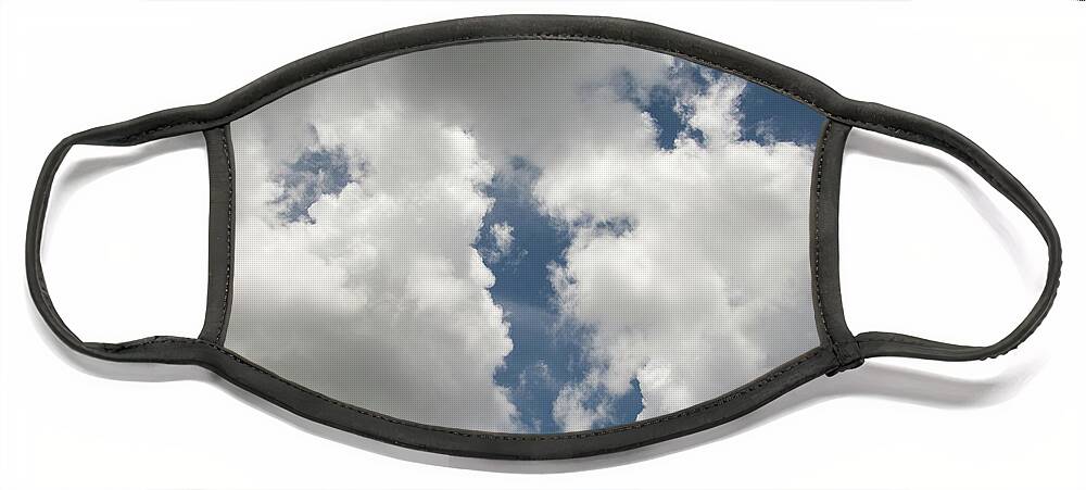 Sky Face Mask featuring the photograph Cloudscape by Carolyn Hutchins
