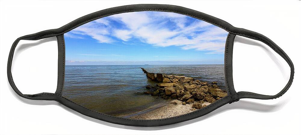 Lake Erie Face Mask featuring the photograph Coastal Ohio Series 1 by Mary Walchuck