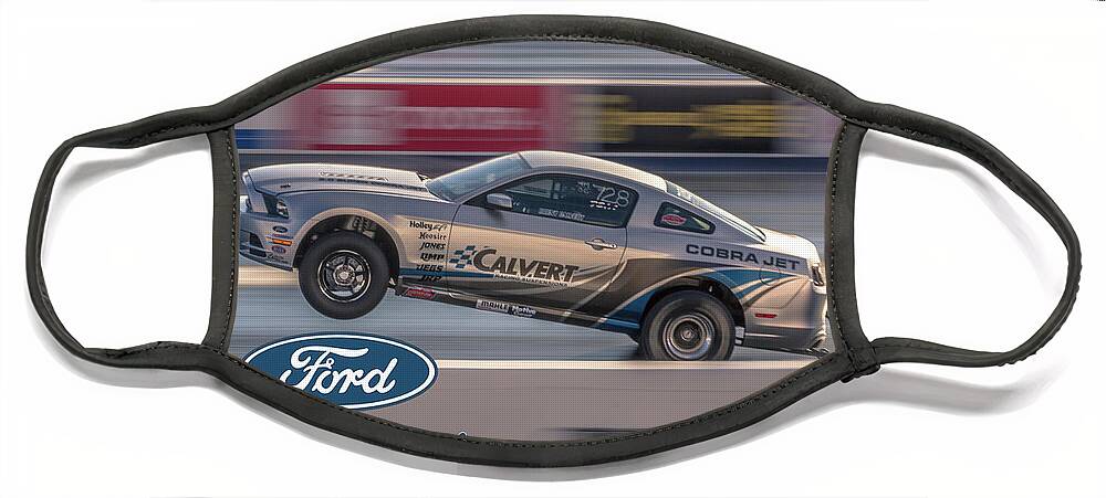 Ford Face Mask featuring the photograph Cobra Jet action by Darrell Foster