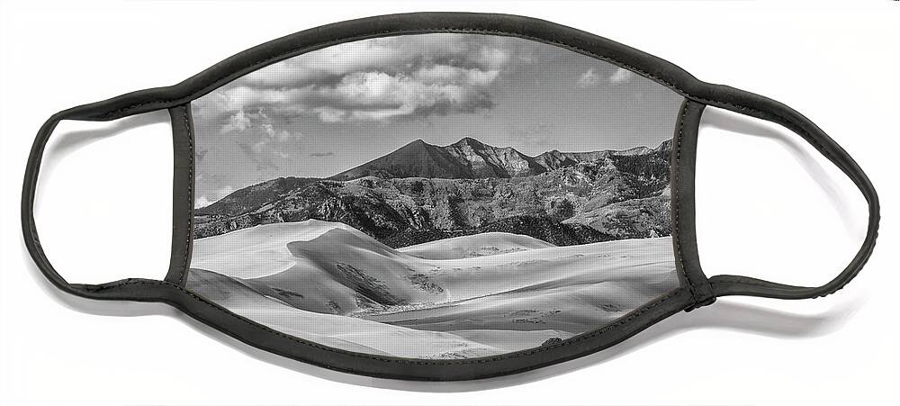 Colorado Face Mask featuring the photograph Colorado Sand Dunes by Tony Locke