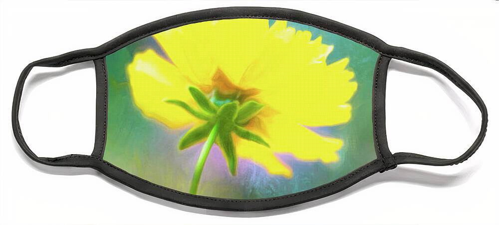 Coreopsis Face Mask featuring the photograph Colorful Coreopsis by Anita Pollak