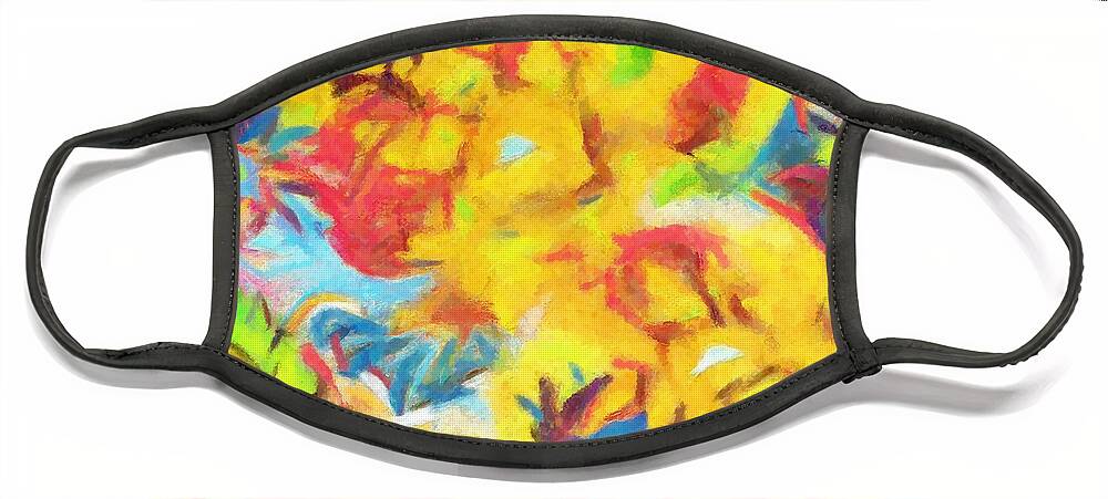 Complex Face Mask featuring the painting Colors over Colors 2 by Stefano Senise