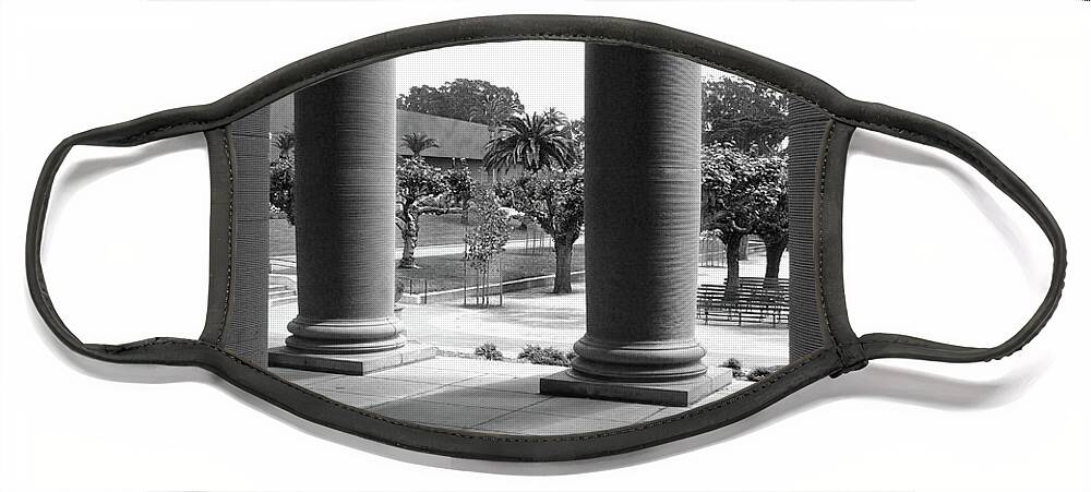 Columns Face Mask featuring the photograph Columns 6 by Mike McGlothlen