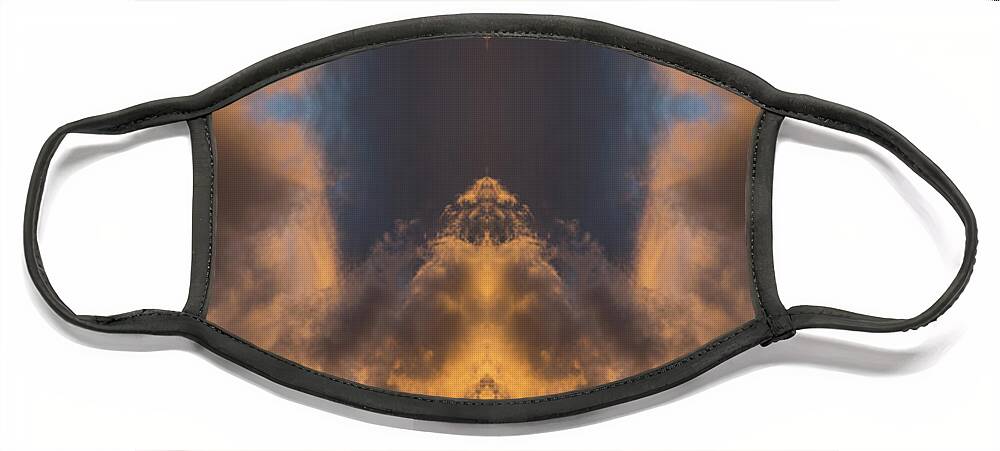 Clouds Face Mask featuring the digital art Convergence of air and light by Adriana Mueller