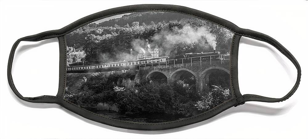 Train Face Mask featuring the photograph Conwy Valley Railway by Rob Hemphill