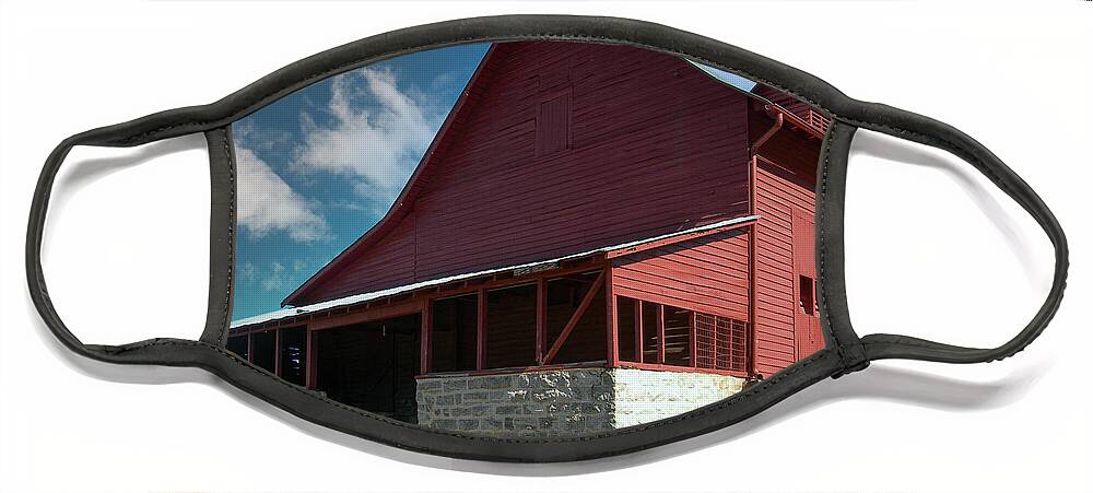 Connemara Farms Goat Dairy Face Mask featuring the photograph Country Barn in North Carolina by Dale Powell