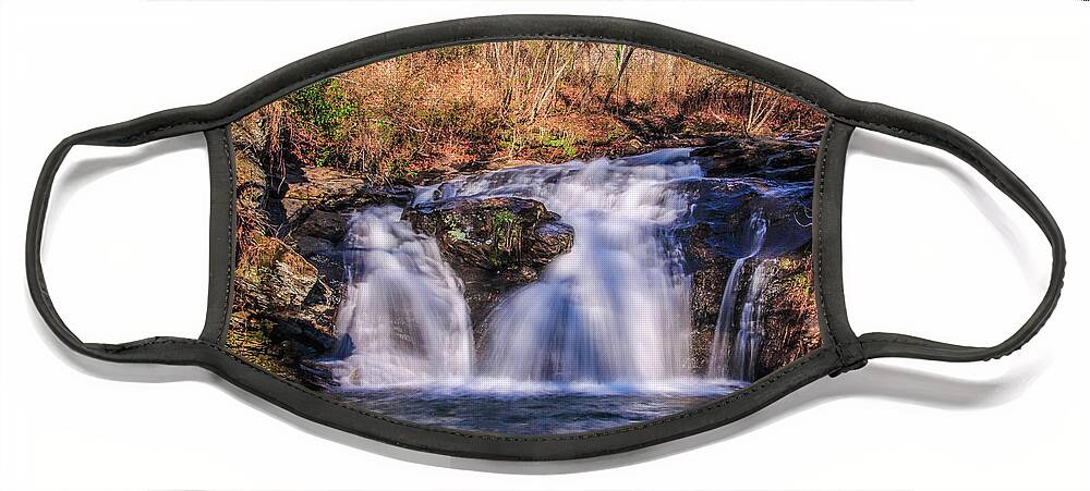 Waterfall Face Mask featuring the photograph Cupid Falls by Richie Parks