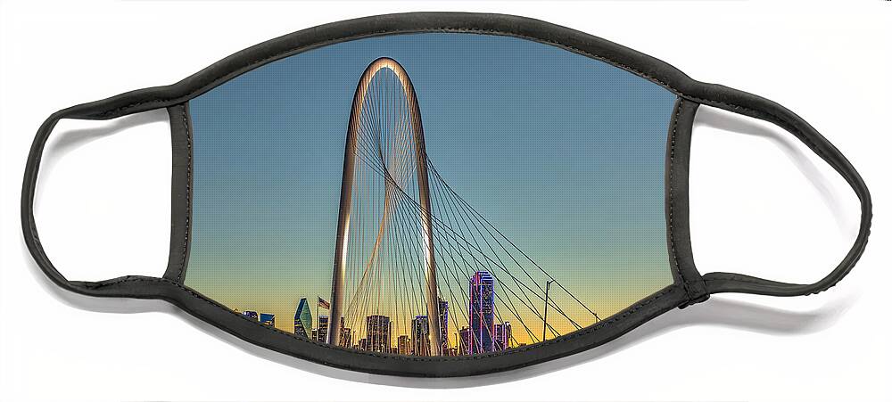 Dallas Face Mask featuring the photograph Dallas Sunrise by Rod Best
