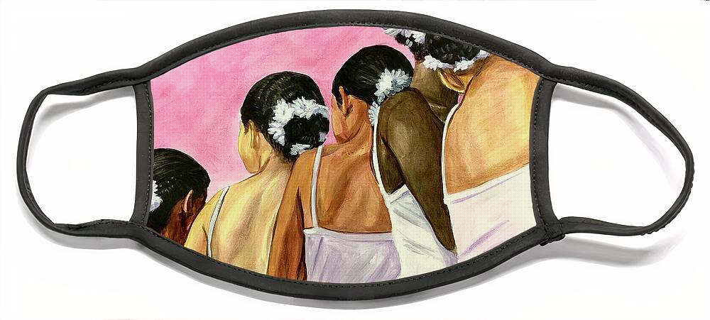  Face Mask featuring the painting Dance Your Dance Today by Clayton Singleton