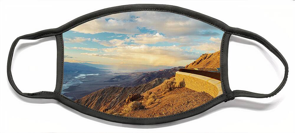 Nature Face Mask featuring the photograph Dante's Viewing Area by Mike Lee
