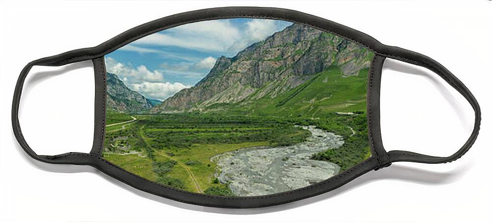Cemetery Face Mask featuring the photograph Dead Town Dargavs In North Ossetia by Mikhail Kokhanchikov