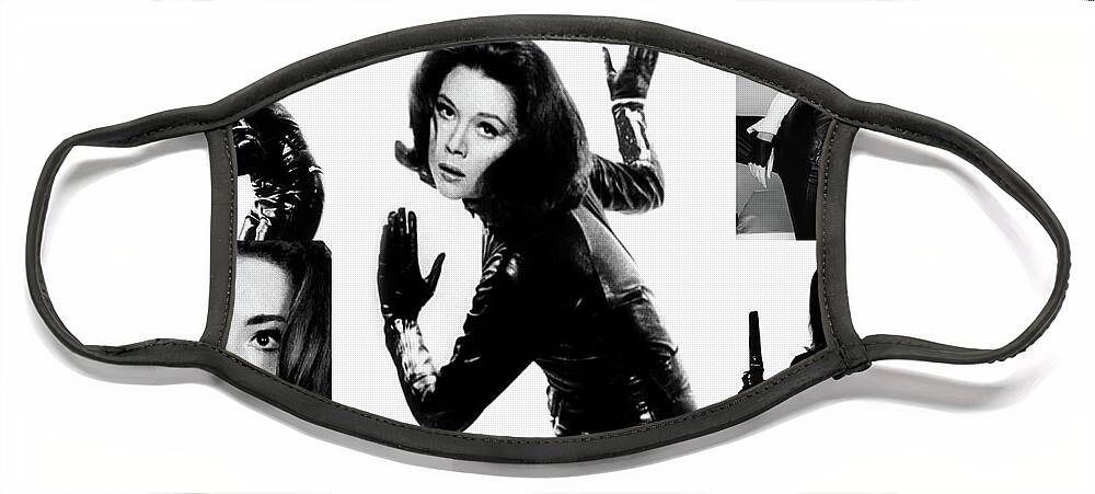 People Face Mask featuring the photograph Diana Rigg as Emma Peel by Doc Braham