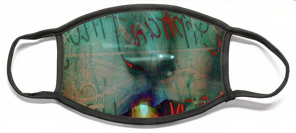 Abstract Art Face Mask featuring the photograph Done Speaking by J C