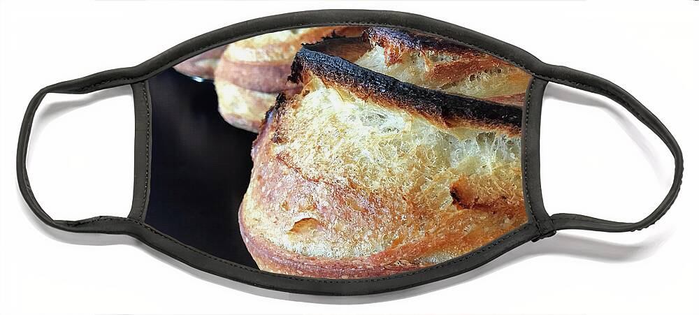 Bread Face Mask featuring the photograph Dramatic Spiral Sourdough Quartet 8 by Amy E Fraser