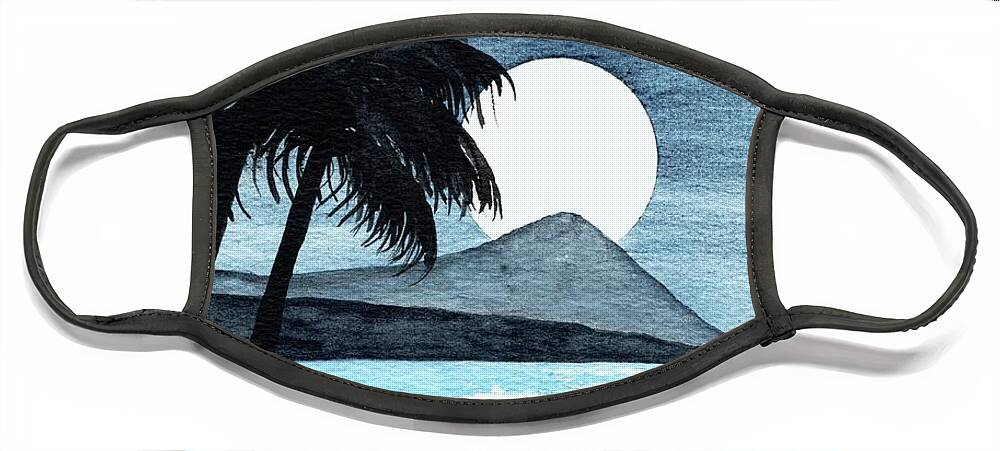 Hawaii Face Mask featuring the painting Dreaming of Maui by Donna Mibus