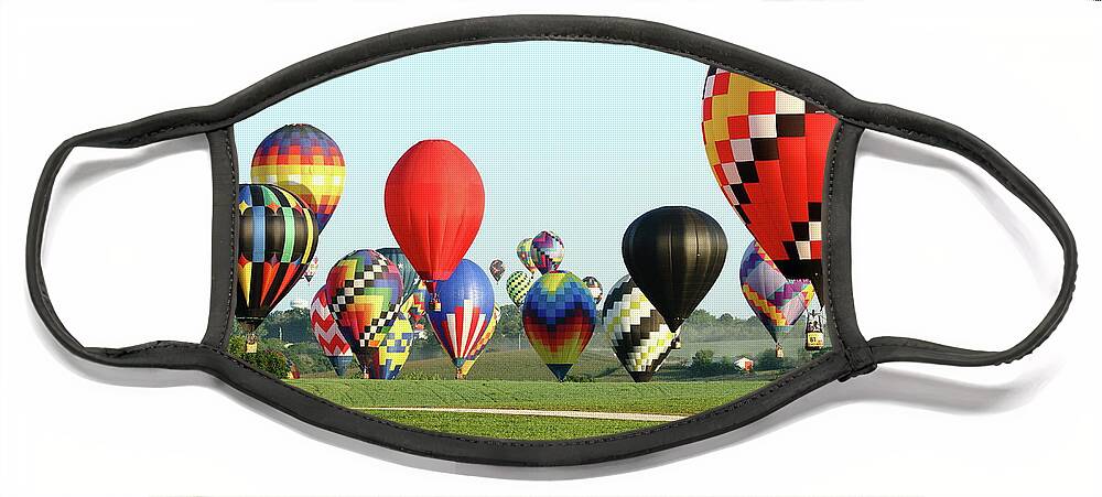 Balloon Face Mask featuring the photograph Drifting by Lens Art Photography By Larry Trager
