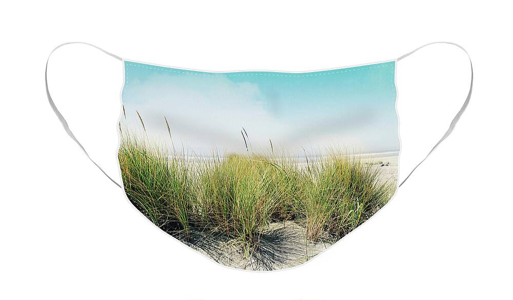 Ocean Face Mask featuring the photograph Dune Grass by Sylvia Cook