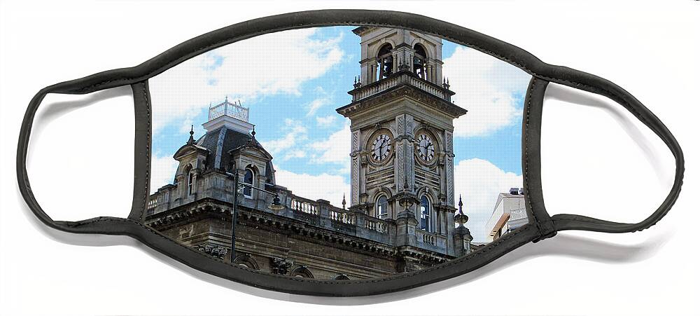 Dunedin Town Hall Face Mask featuring the photograph Dunedin Town Hall 2 by Randall Weidner