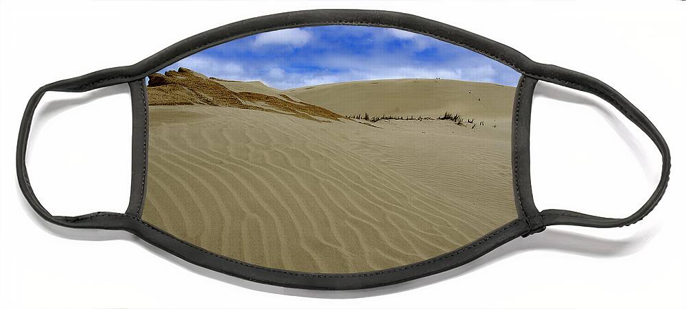 Dunes Face Mask featuring the photograph Dunes of The Northland - 90 Mile Beach, New Zealand by Kenneth Lane Smith
