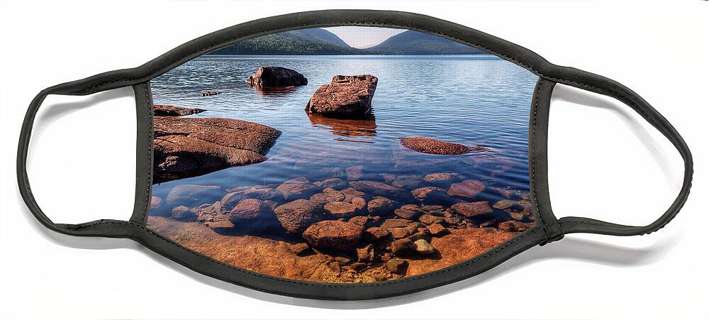 Acadia National Park Face Mask featuring the photograph Eagle Lake 3885 by Greg Hartford