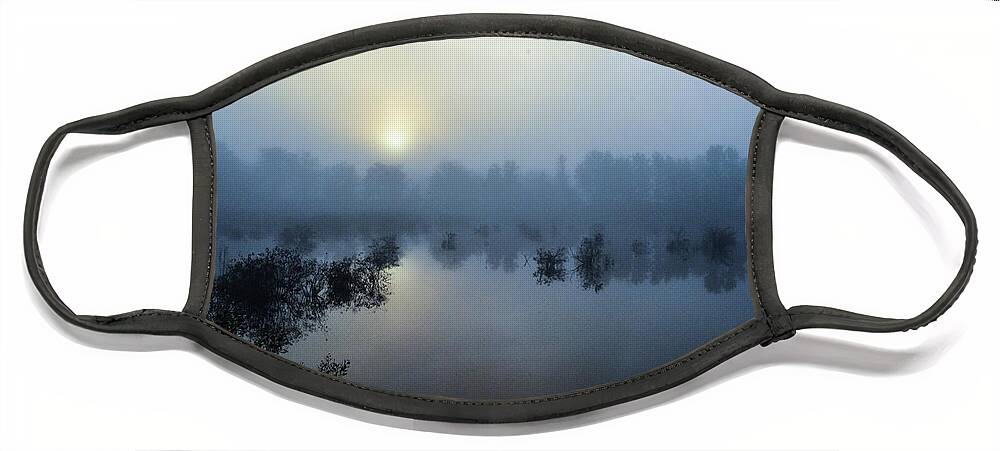 Mist Face Mask featuring the photograph Early Morning Fog by Addison Likins