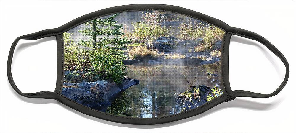 Fall Face Mask featuring the photograph Early Morning in Shirley Maine by Sandra Huston