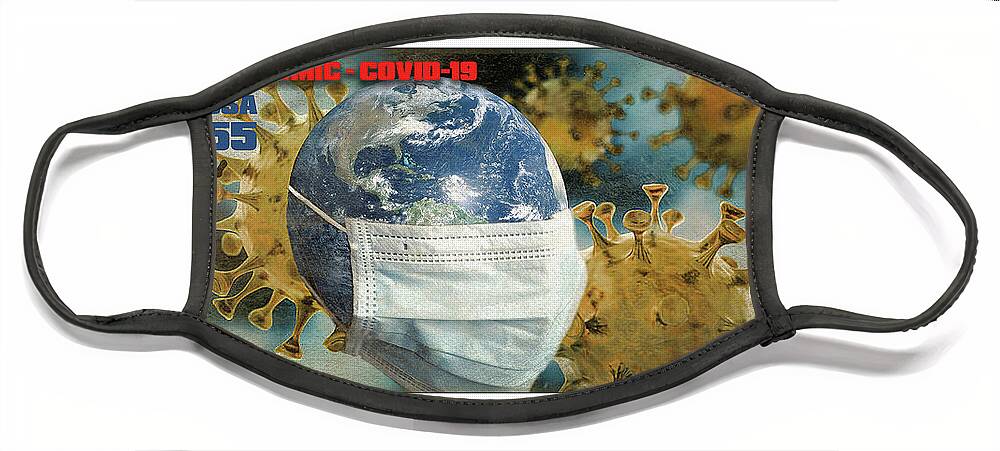 Earth Face Mask featuring the photograph Earth Day by Robert Michaels