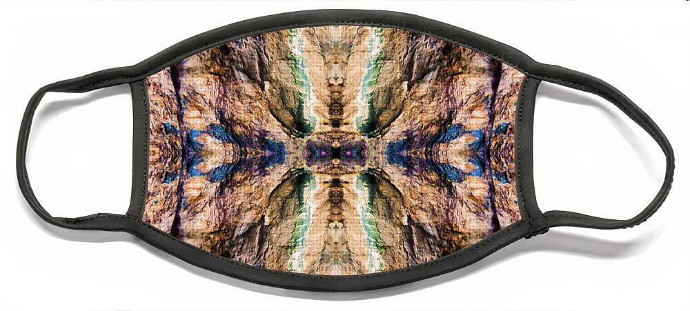 Abstract Face Mask featuring the photograph Earth X by Randall Weidner