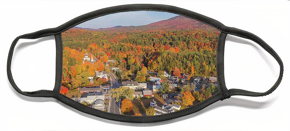 Fall Face Mask featuring the photograph East Burke, Vermont by John Rowe