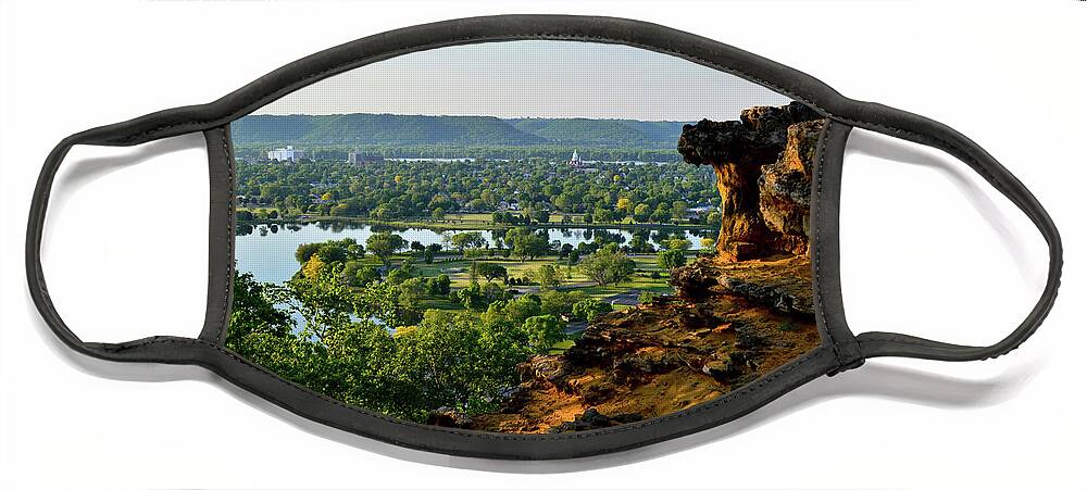East Lake Winona Face Mask featuring the photograph East Lake Winona by Susie Loechler
