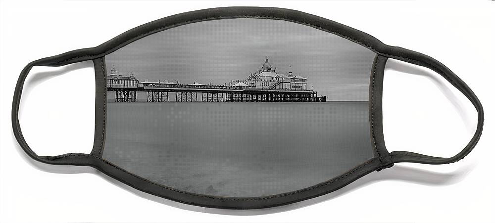 Eastbourne Face Mask featuring the photograph Eastbourne Pier by Andrew Lalchan