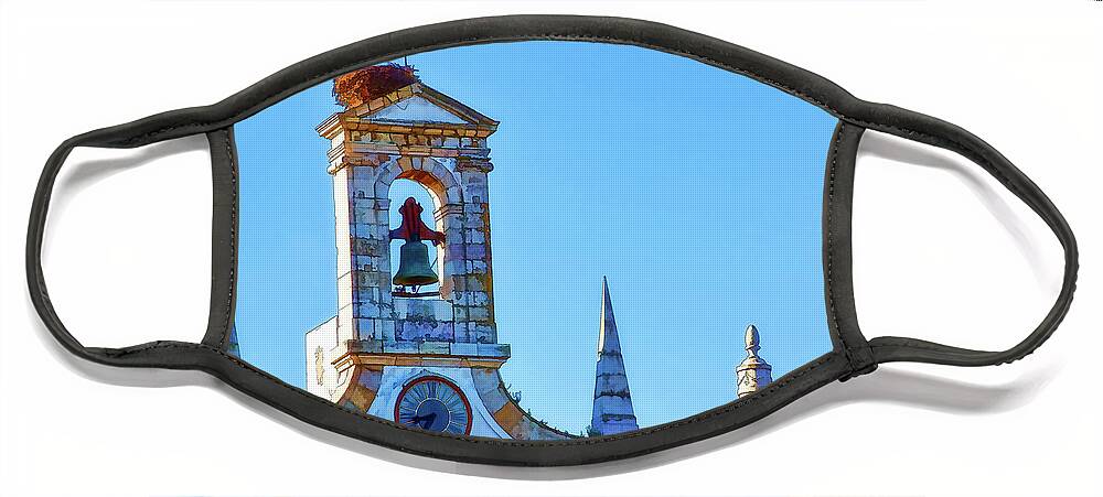 Faro Portugal Face Mask featuring the photograph Easter Day Messenger, Faro, Portugal by Tatiana Travelways