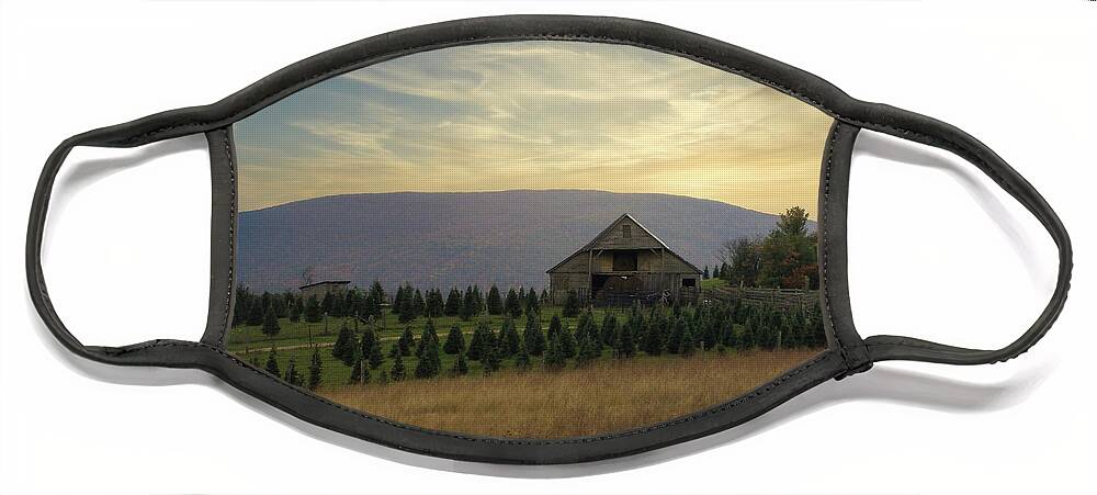 Landscape Face Mask featuring the photograph Echoes in the Mountains by Stacy Abbott