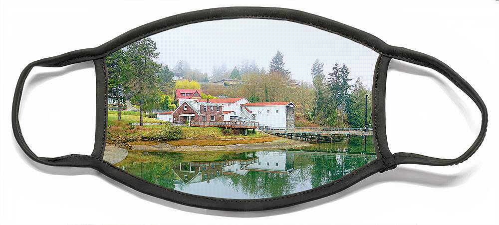 Harbor Face Mask featuring the photograph Eddon Boat Park by Bill TALICH