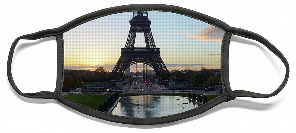 Eiffel Tower Face Mask featuring the photograph Eiffel Tower by Mike Brown
