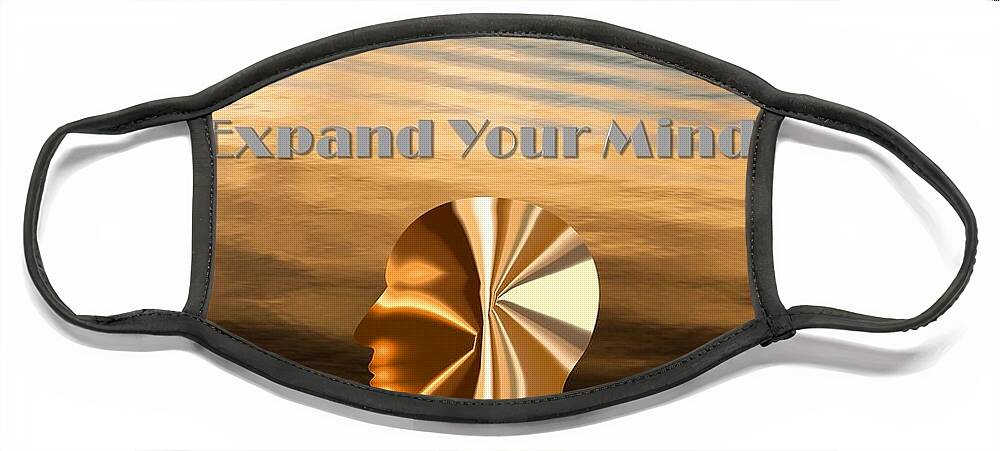 Mind Face Mask featuring the digital art Expand Your Mind by Nancy Ayanna Wyatt